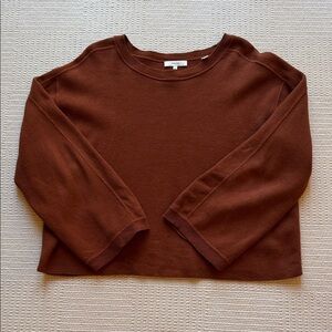Vince Rust Color Womens Medium Cotton Sweater